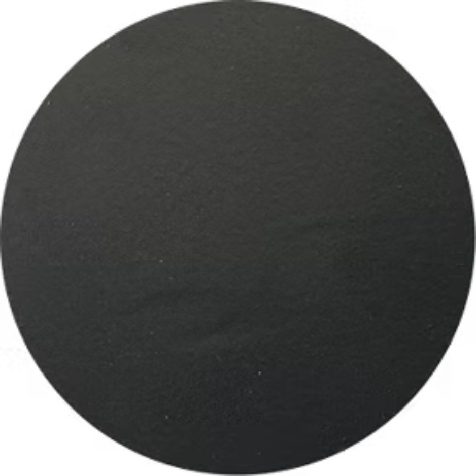 Color sample of the black flat powder coat