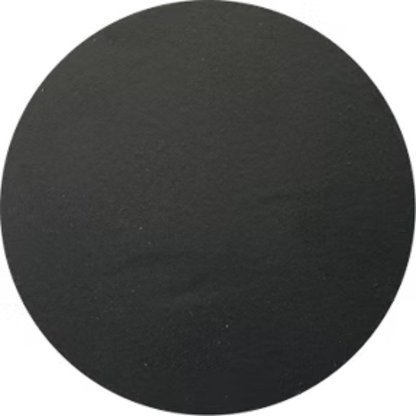 Color sample of the black flat powder coat