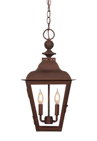 An example of a lighting feature being hung with a chain pendant mounting option