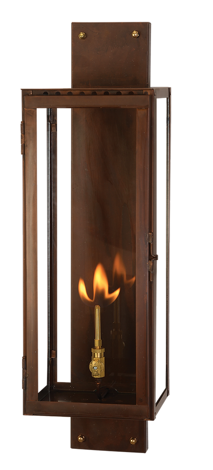 An example of the Fifth Ave wall mount lantern