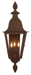 A lantern showcasing a football finial option