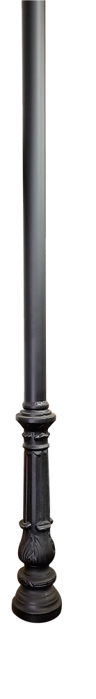 Detail shot of the Ornate Casing Steel Post