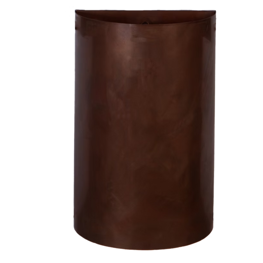 An example of the copper Piastra wall lantern