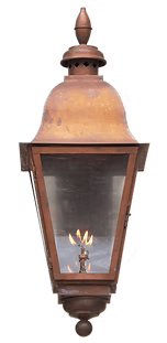 The Quebec lantern featured with a spinning ball finial option