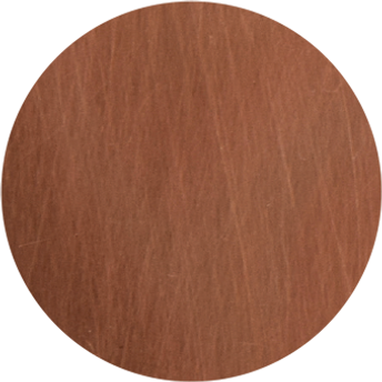 A color sample of the Raw patina finish