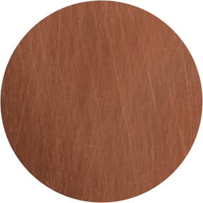 A color sample of the Raw patina finish