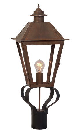 An example of the steel post mount option