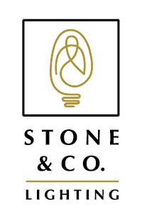 The Stone and Co. Lighting logo is featured on a white background with black text